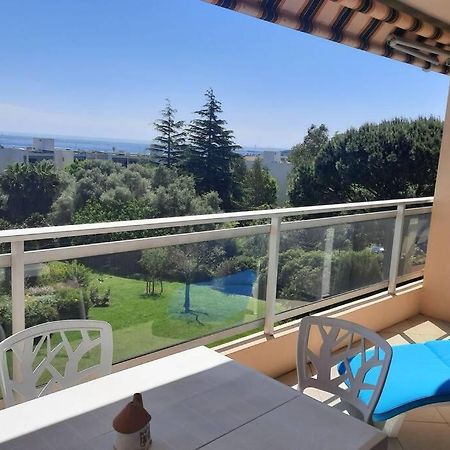 T2 Avec Magnifique Vue Mer, Piscine, Clim, Parking Daire Antibes Dış mekan fotoğraf